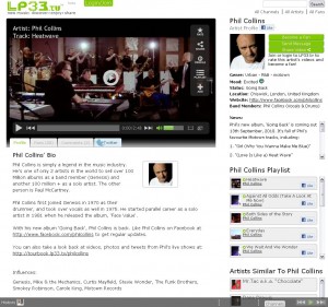 LP33.TV Phil Collins Profile LP33.TV Phil Collins Profile Screenshot